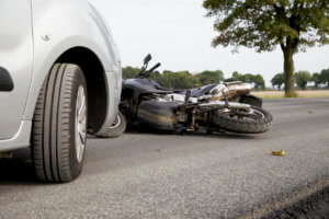 car door motorcycle accident
